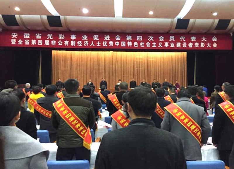 康明納董事長龍其成參加安徽省第四屆非公經(jīng)濟(jì)人士表彰大會(huì)